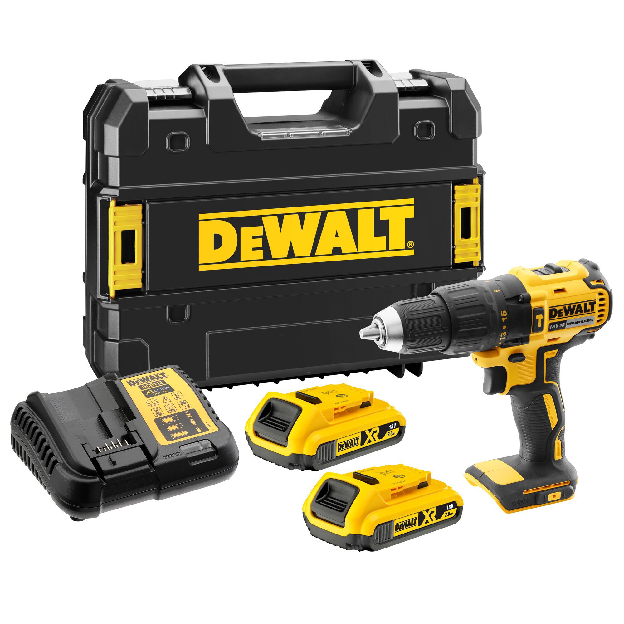 DeWalt 18V 2 x 2 Li-ion Brushless Cordless Combi drill DCD778D2T
