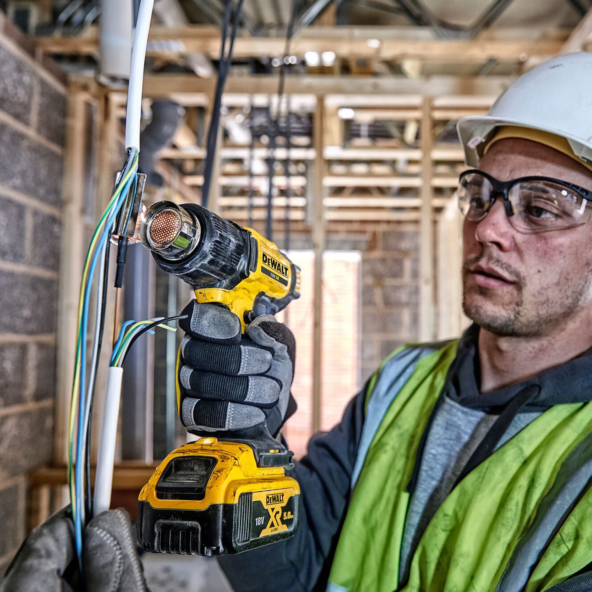 DeWalt 18V Li-ion XR Cordless Heat gun DCE530N-XJ - Bare unit