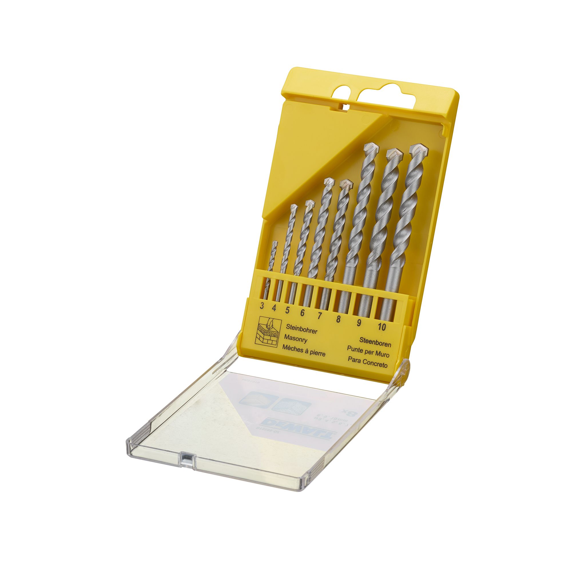 DeWalt 8 piece Masonry Drill bit set