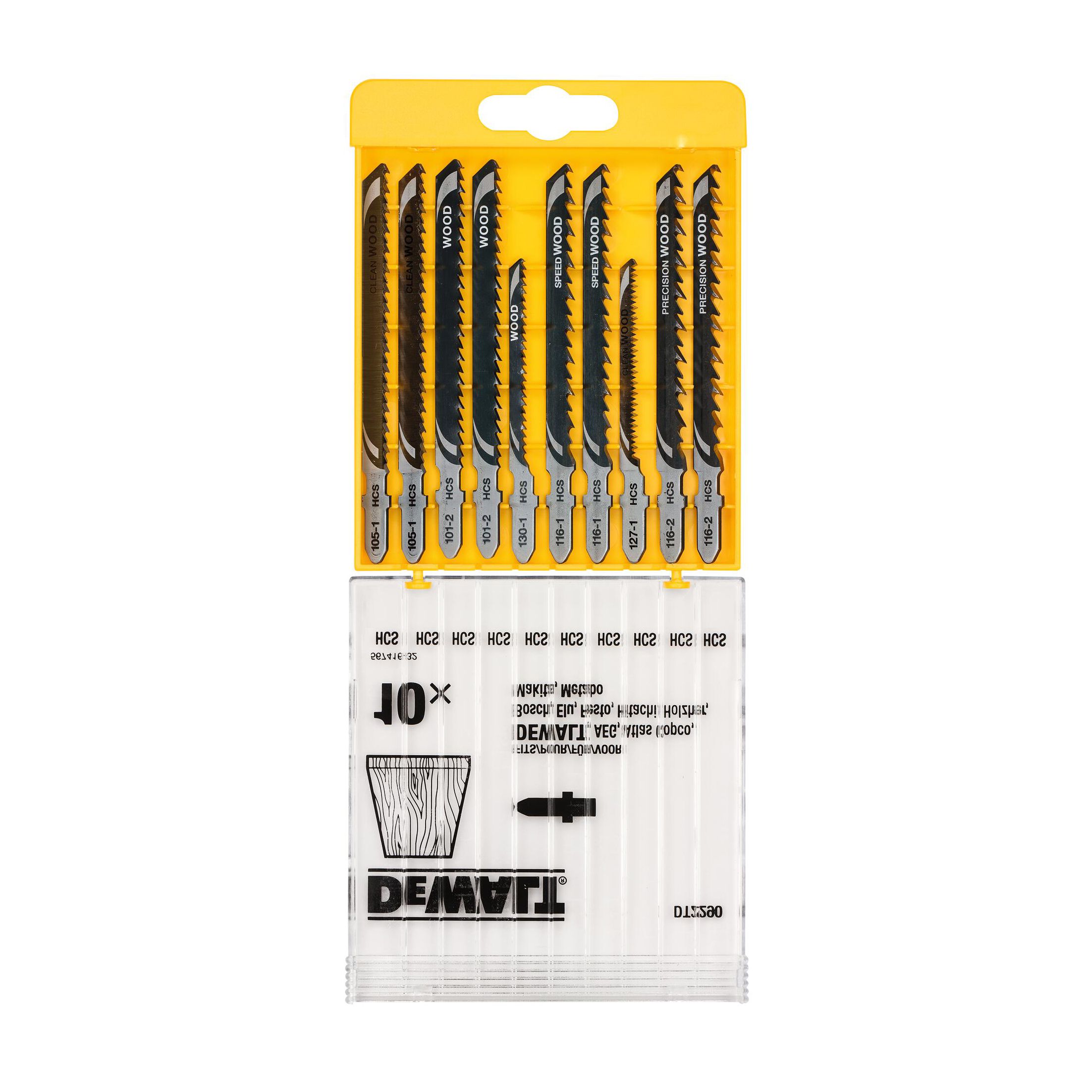 DeWalt Bayonet 10 piece Jigsaw blade set DT2290-QZ