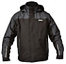 DeWalt Black & charcoal grey Waterproof jacket Large