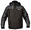 DeWalt Black & charcoal grey Waterproof jacket XX Large