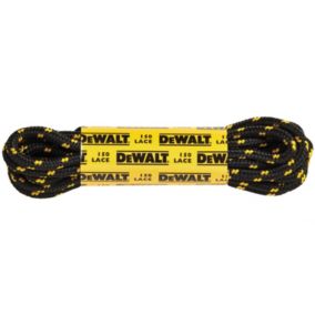 DeWalt Black & yellow Shoe laces (L)150cm