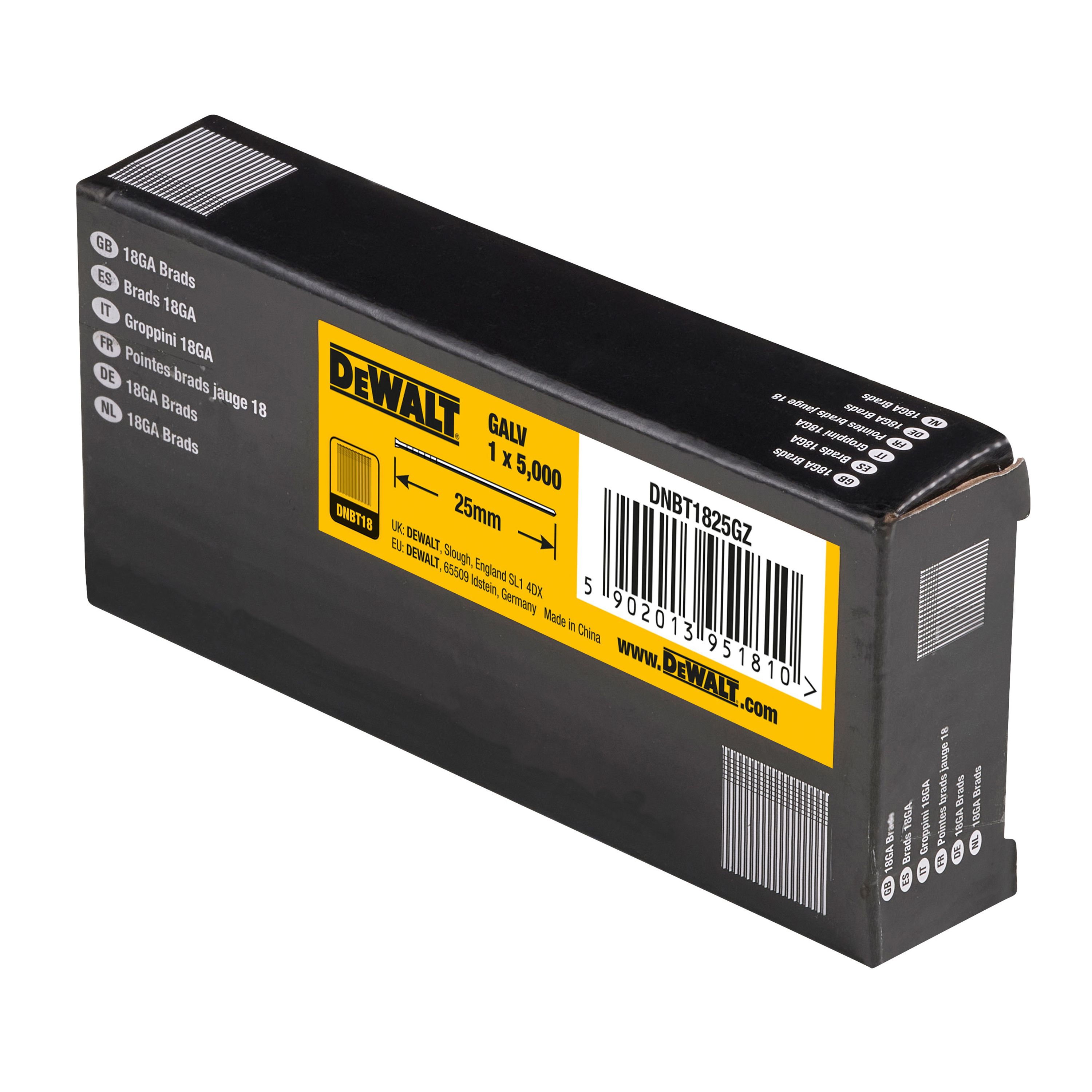 DeWalt Collated Brad nail (L)25mm, Pack of 5000