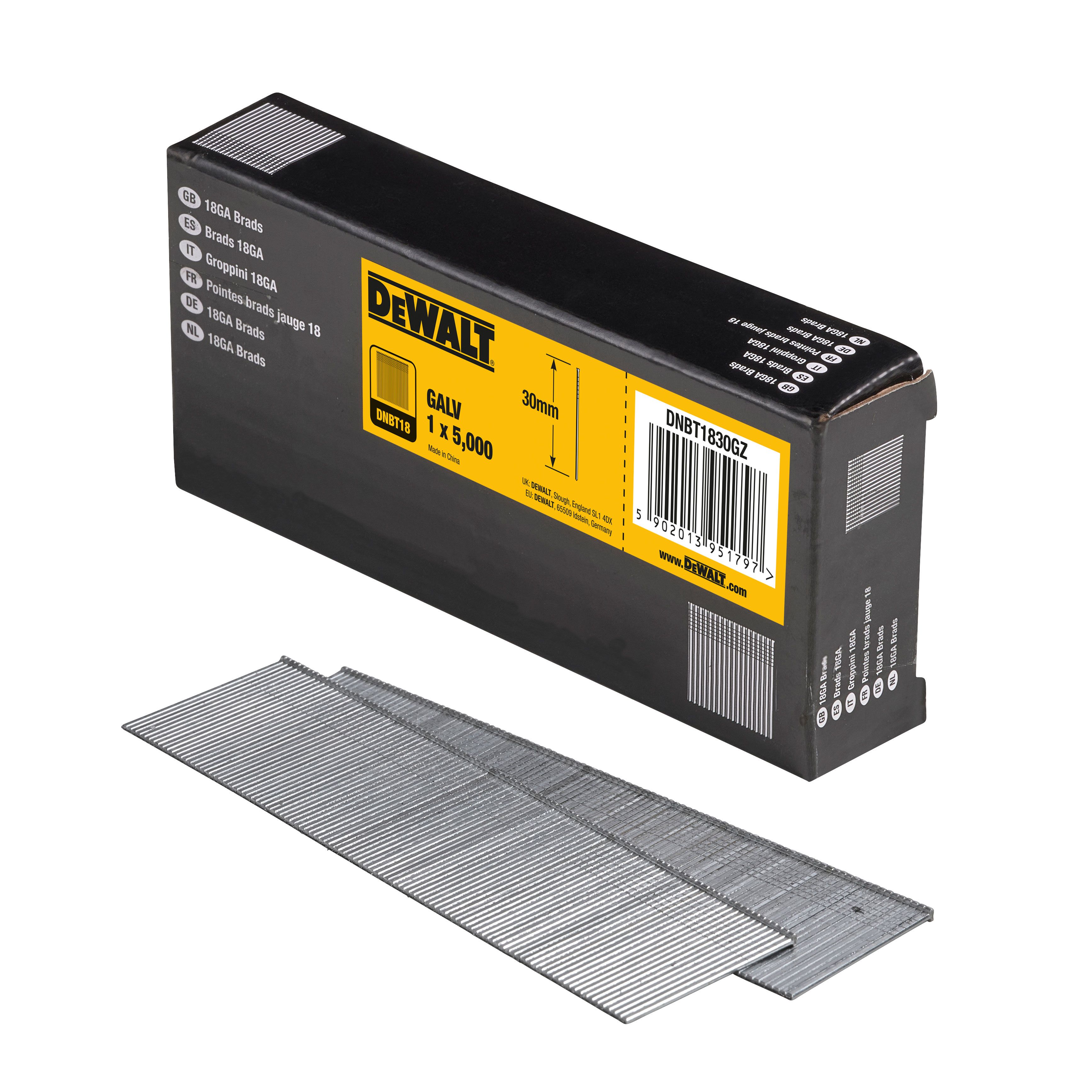 DeWalt Collated Brad nail (L)30mm, Pack of 5000