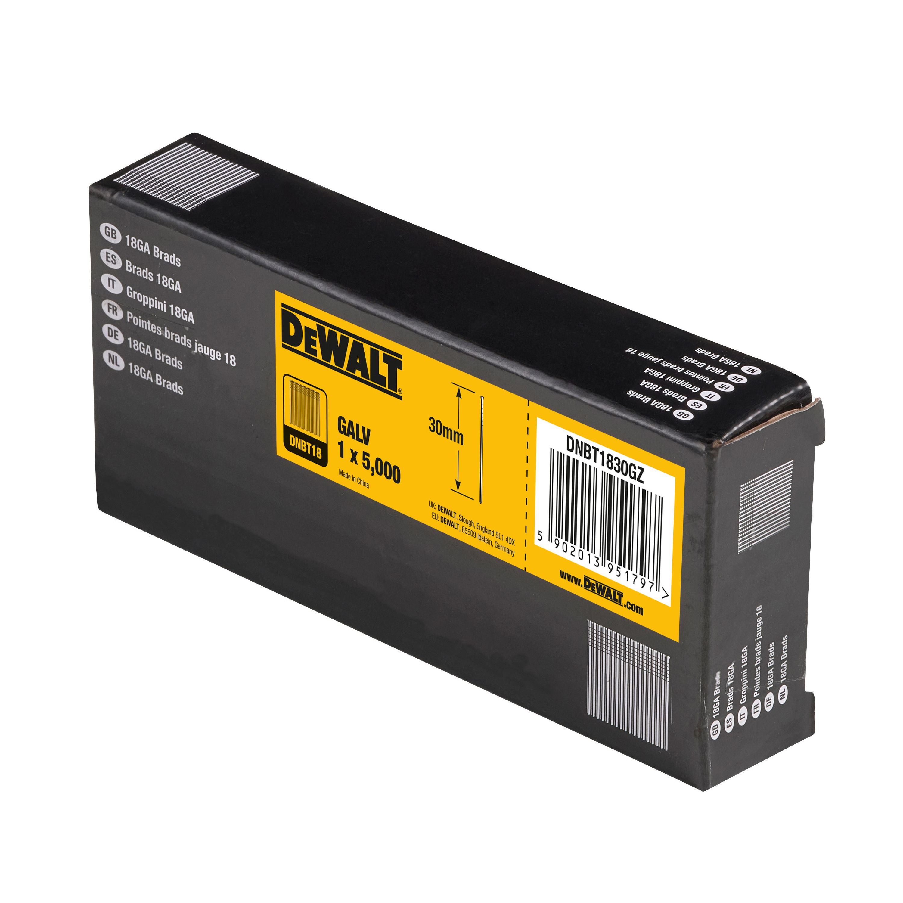 DeWalt Collated Brad nail (L)30mm, Pack of 5000