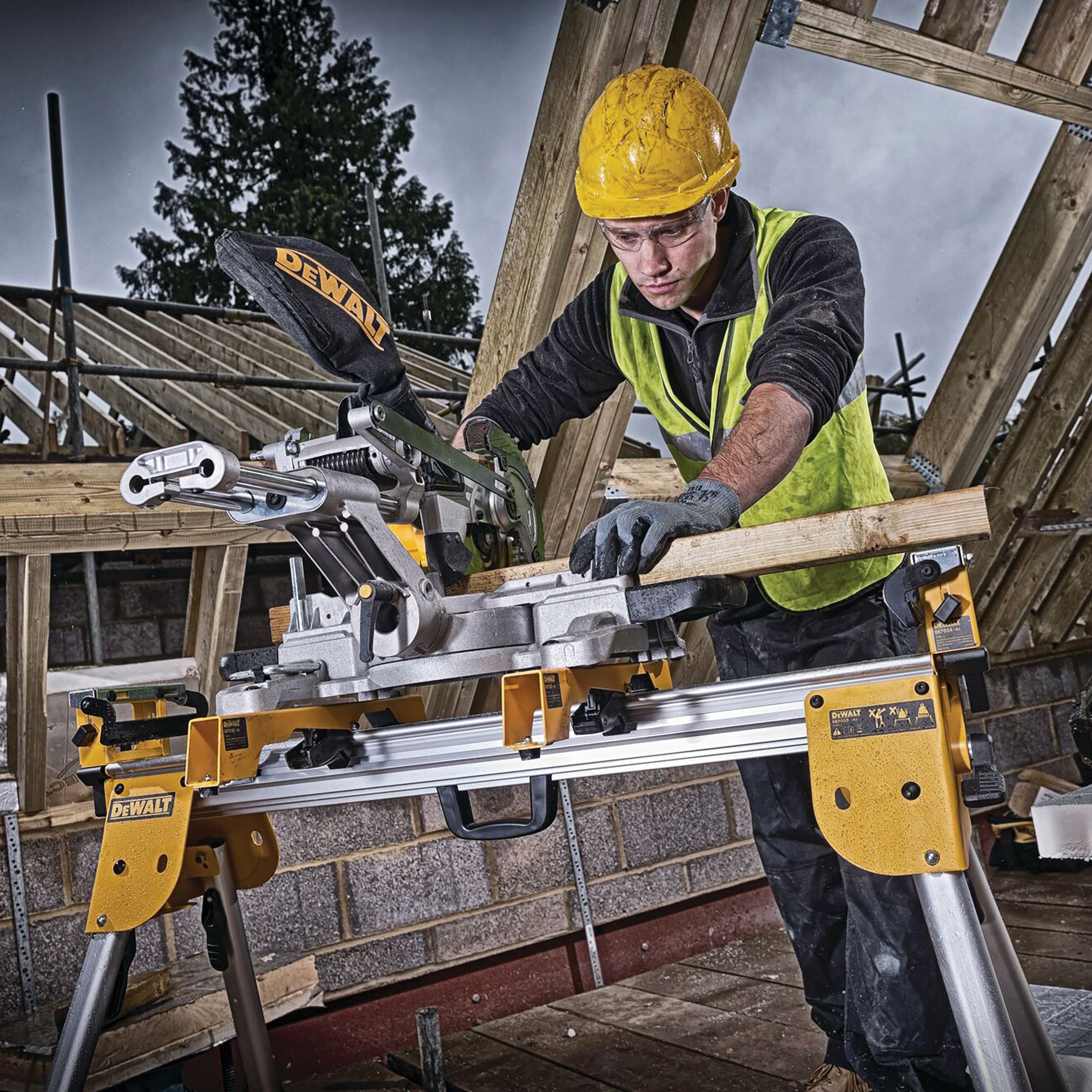 DEWALT CORDLESS 184MM SLIDING MITRE SAW