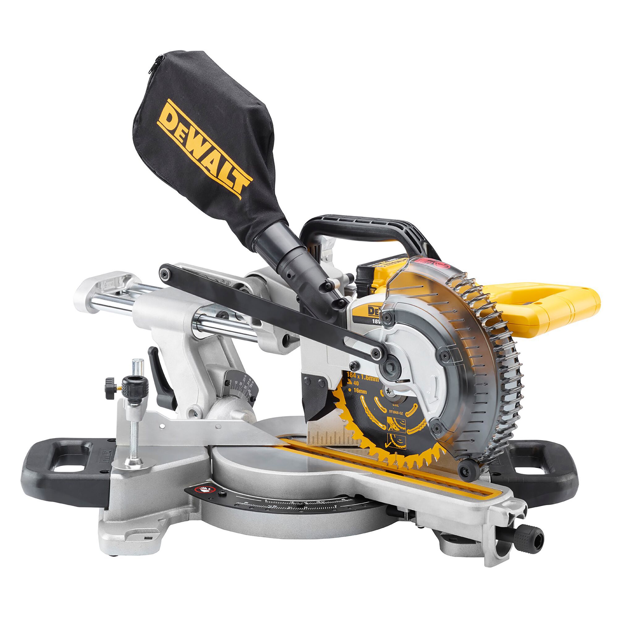 DEWALT CORDLESS 184MM SLIDING MITRE SAW