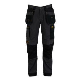 DeWalt Florida Grey & black Men's Holster pocket trousers, W34" L31"