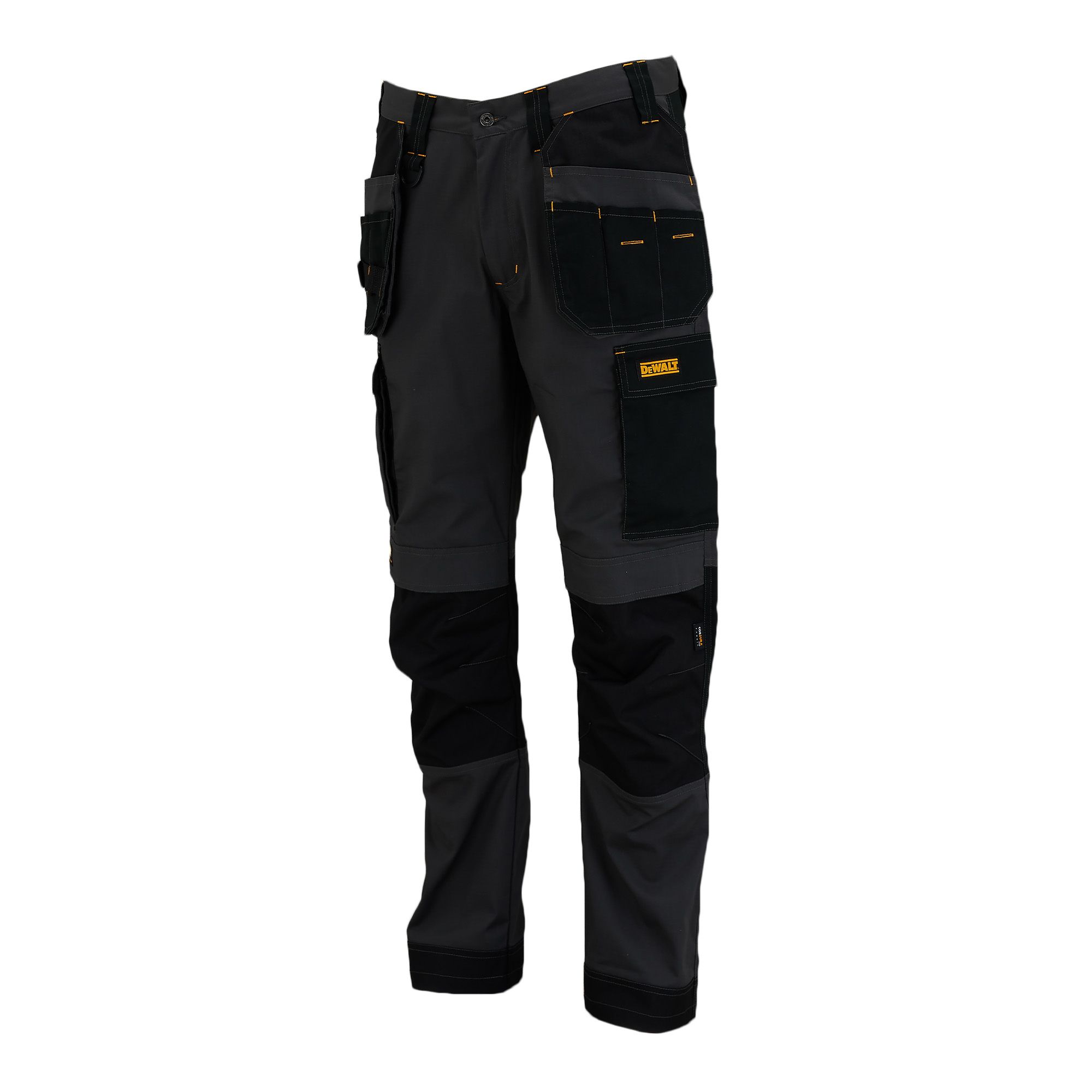 DeWalt Florida Grey & black Men's Holster pocket trousers, W38" L31"