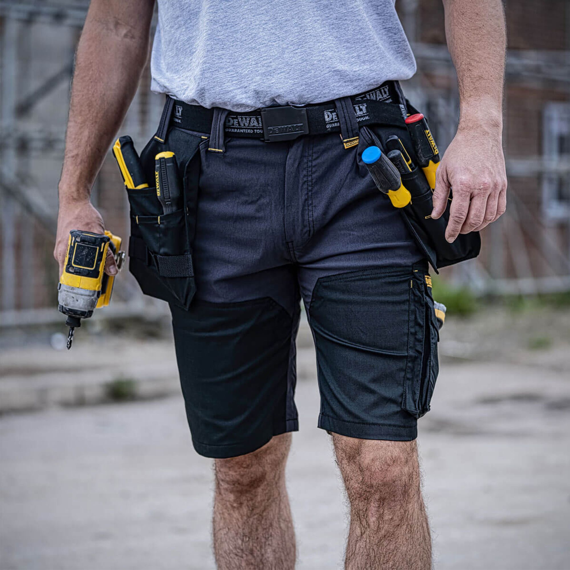 DeWalt Fontana Grey & black Shorts W38"