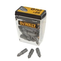 DeWalt PH2 Screwdriver bits (L)25mm, Pack of 25