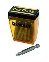 DeWalt PZ2 Screwdriver bits (L)50mm, Pack of 15