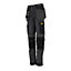 DeWalt Roseville Black & grey Women's Trousers, Size 10 L31"