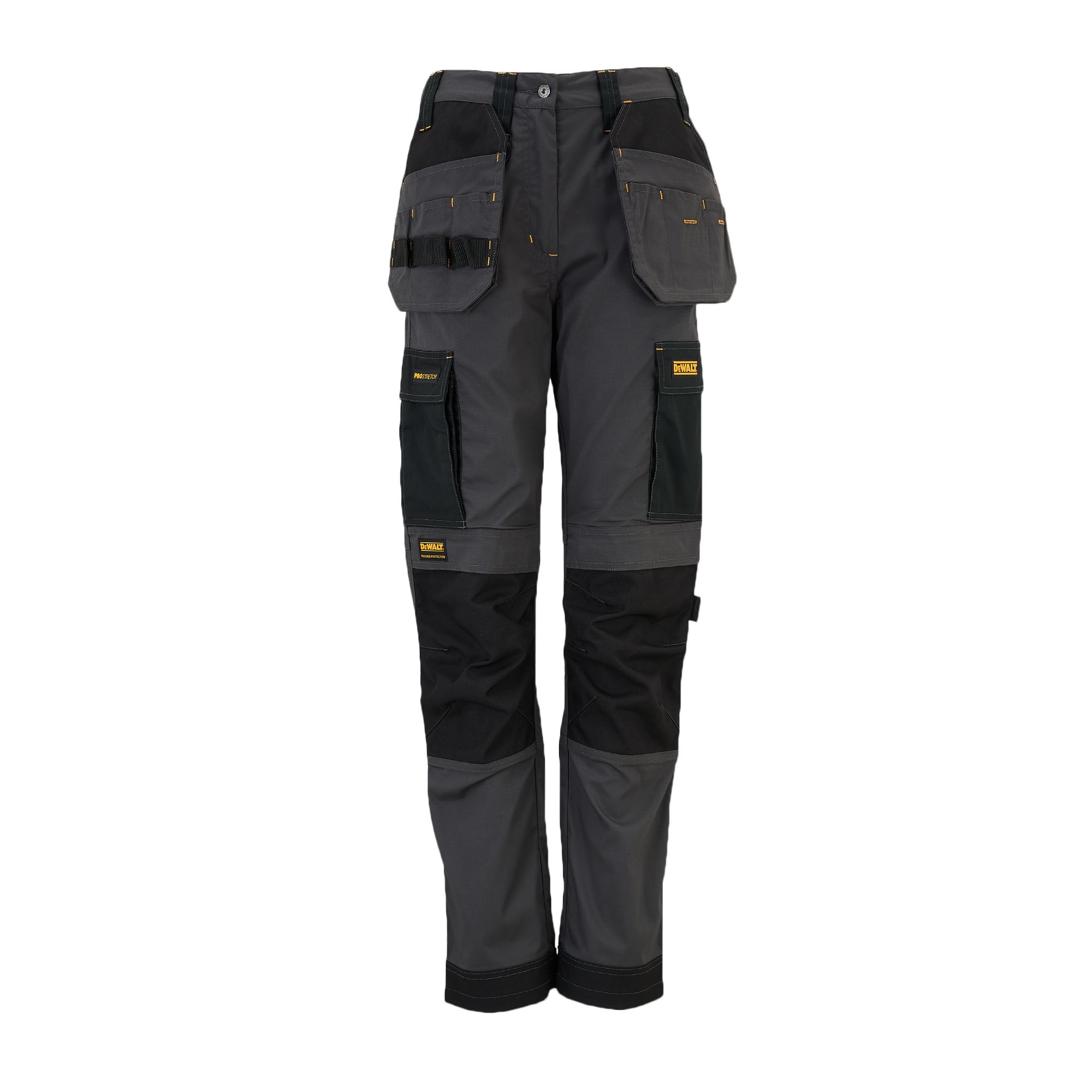 DeWalt Roseville Black & grey Women's Trousers, Size 8 L29"