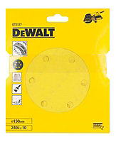 DeWalt Sanding disc set (D)150mm 240 grit, Pack of 10