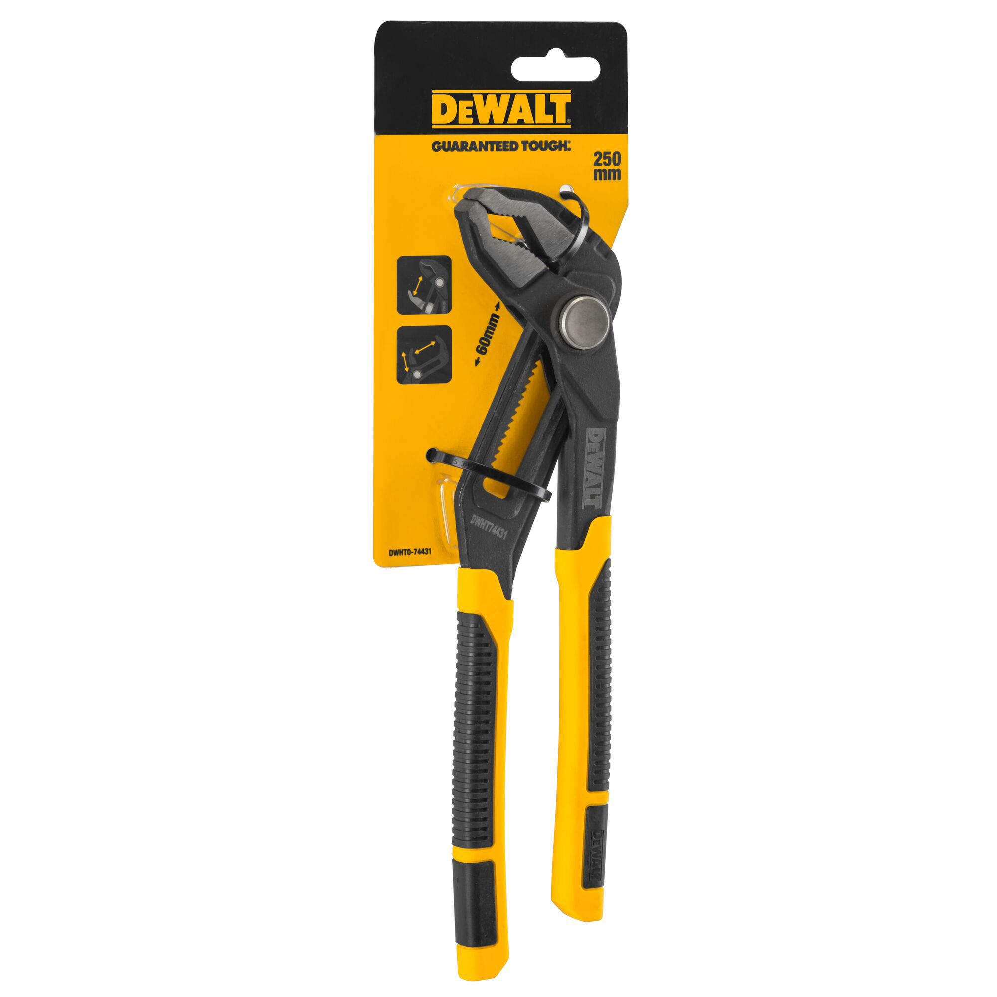 DeWalt V-Jaw Push-Lock 10" Water pump pliers