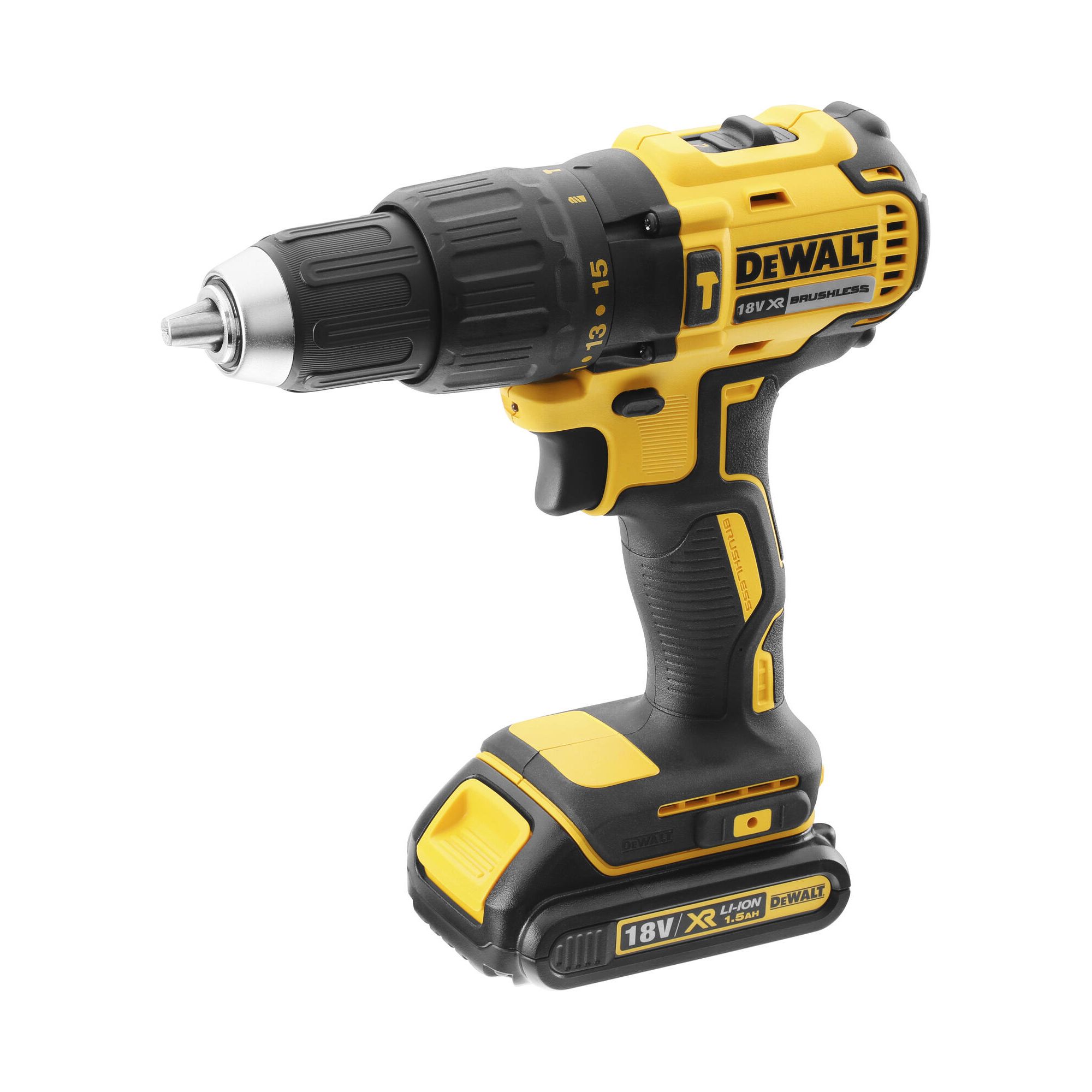 DeWalt XR 18V 1 x 1.5 Li-ion Brushless Cordless Combi drill DCD778S1T-BQGB