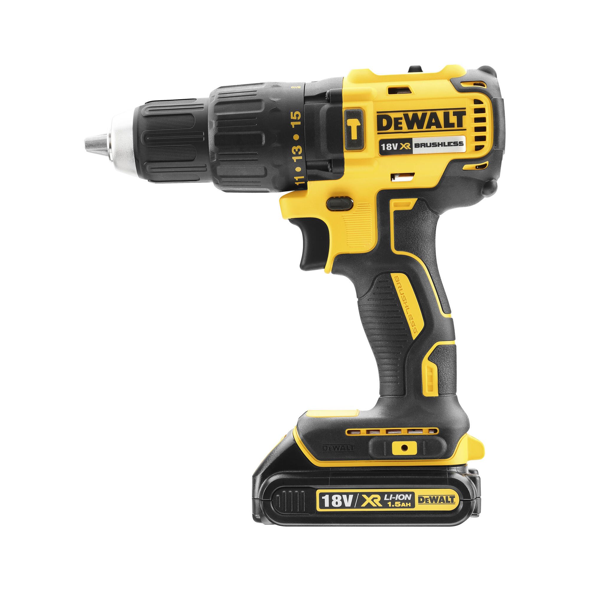 DeWalt XR 18V 1 x 1.5 Li-ion Brushless Cordless Combi drill DCD778S1T-BQGB