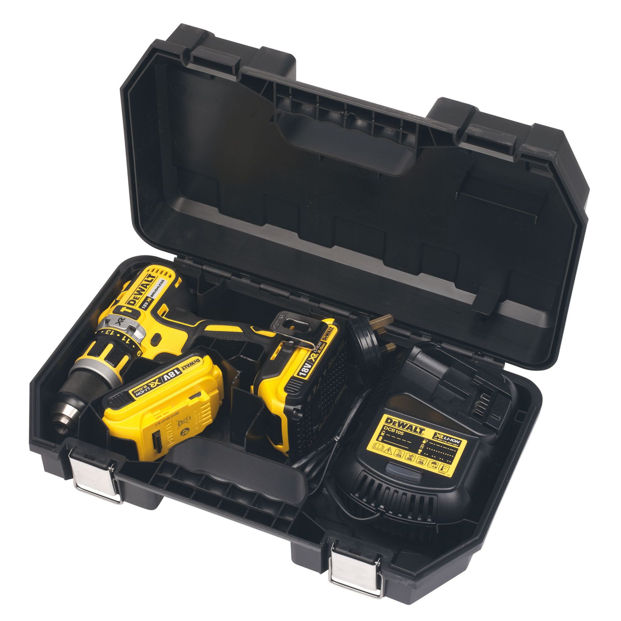 DeWalt XR 18V 2 x 2 Li-ion Brushless Cordless Combi drill DCD795D2-GB