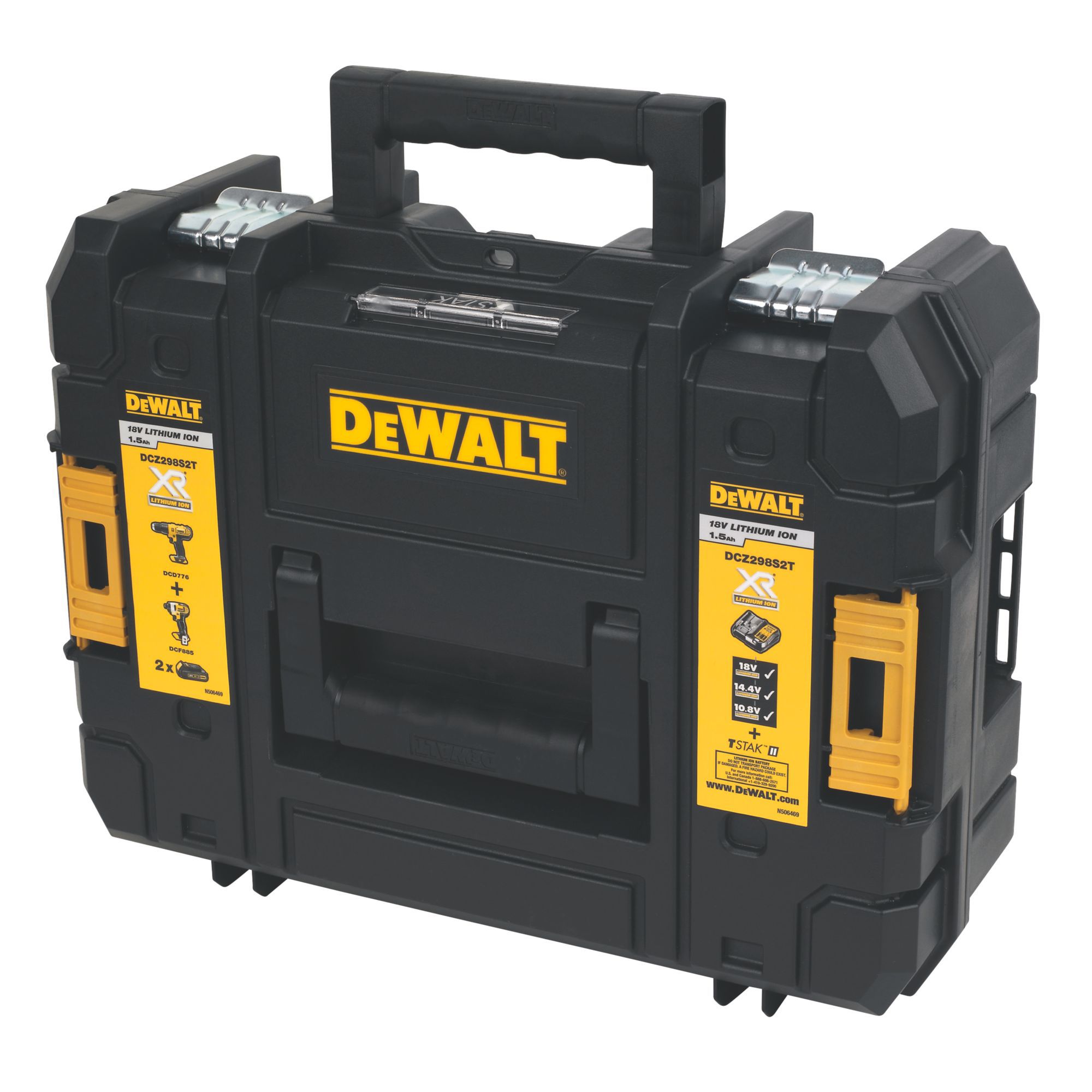 DeWalt XR 2 x 1.5 Li ion Cordless Combi drill impact driver