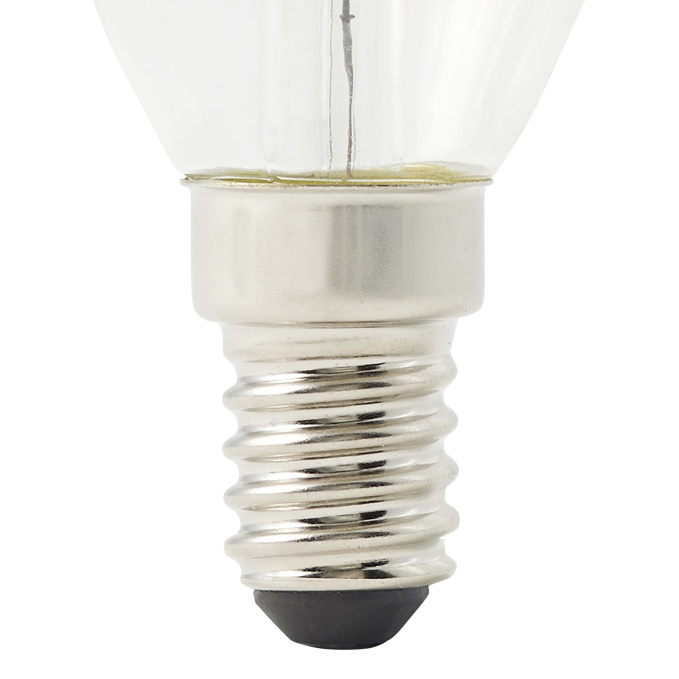 Diall 1.8W 250lm Clear Twisted candle Warm white LED filament Light bulb