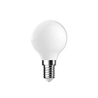Diall 1.8W 250lm Milky Mini globe Warm white LED filament Light bulb