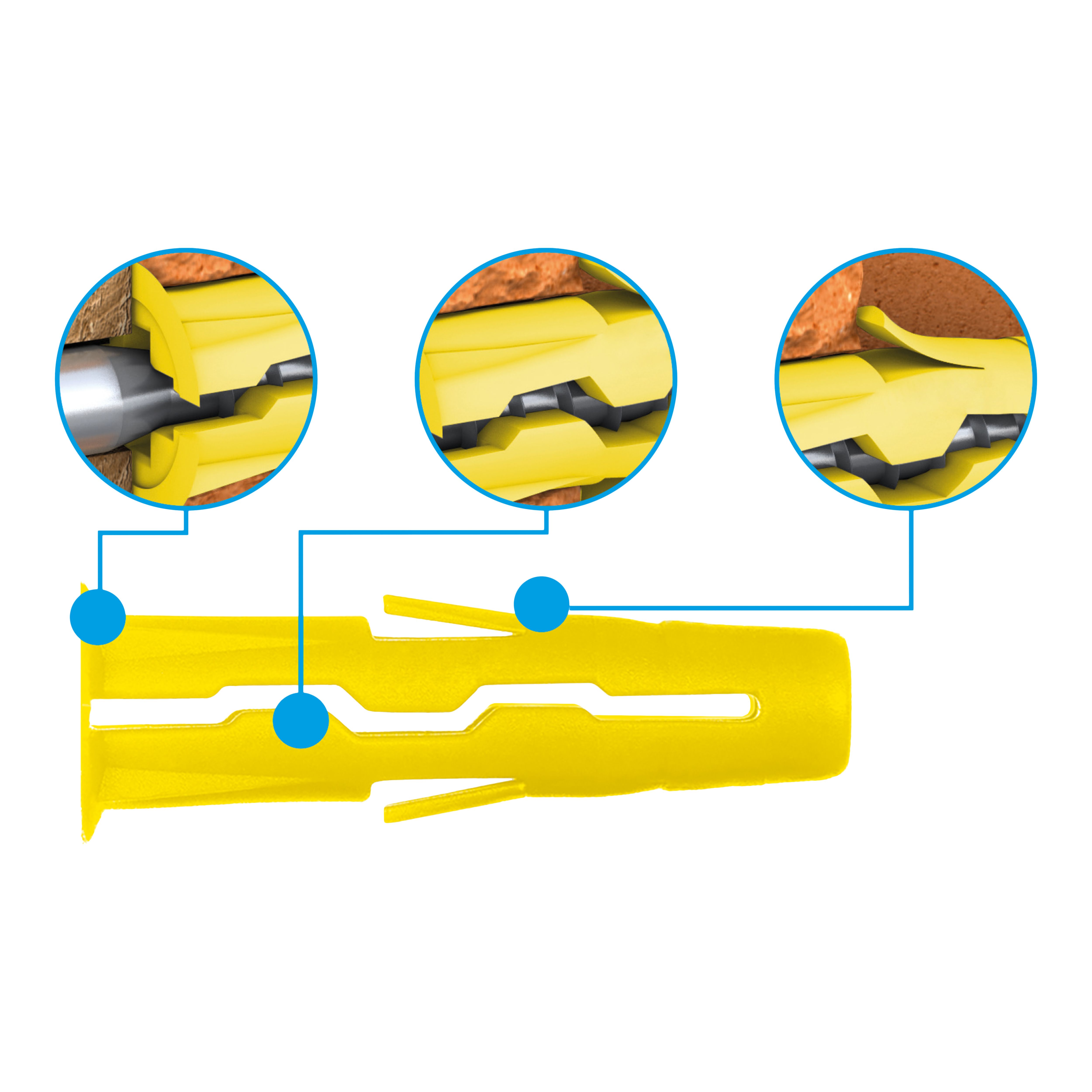 Diall 10 piece Hollow door Fixing kit