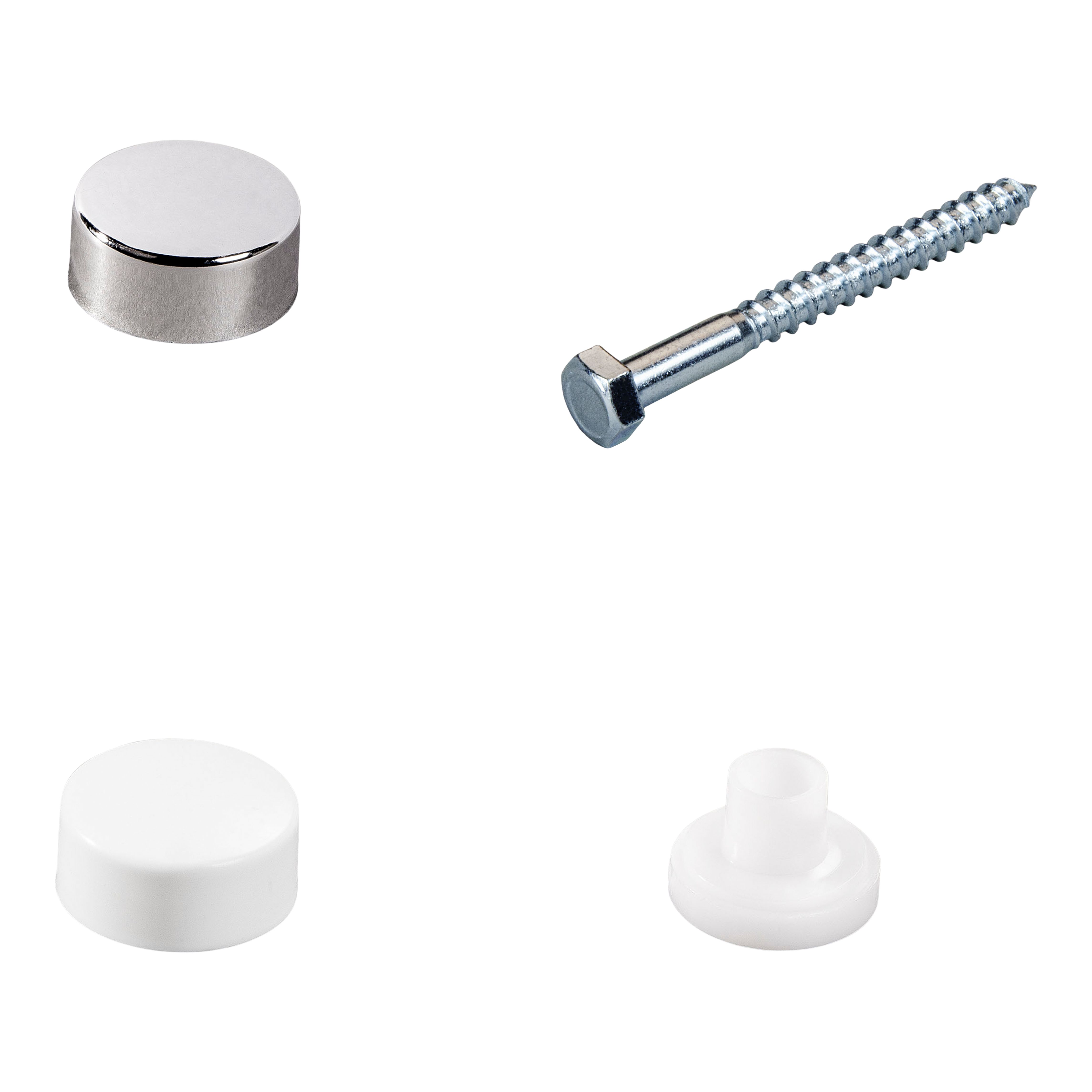 Diall 10 piece Vertical shallow holes Toilet Fixing kit