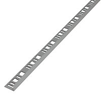 Diall 10mm Straight Aluminium Tile trim