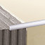 Diall 12.5mm Round edge Aluminium Tile trim