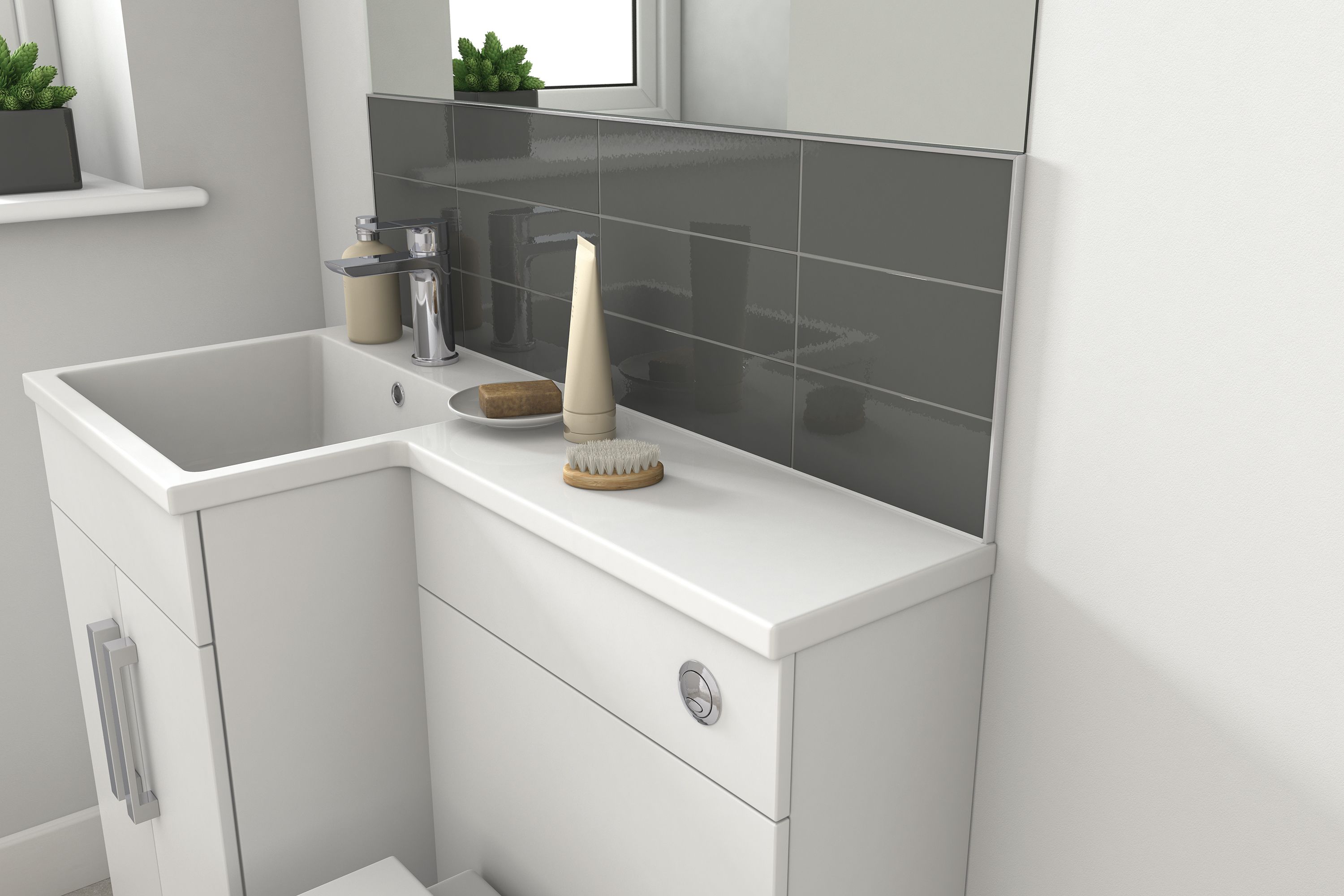 Diall 12.5mm Straight Aluminium Tile trim