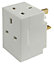 Diall 13A Fused 3 way 3 gang Adaptor