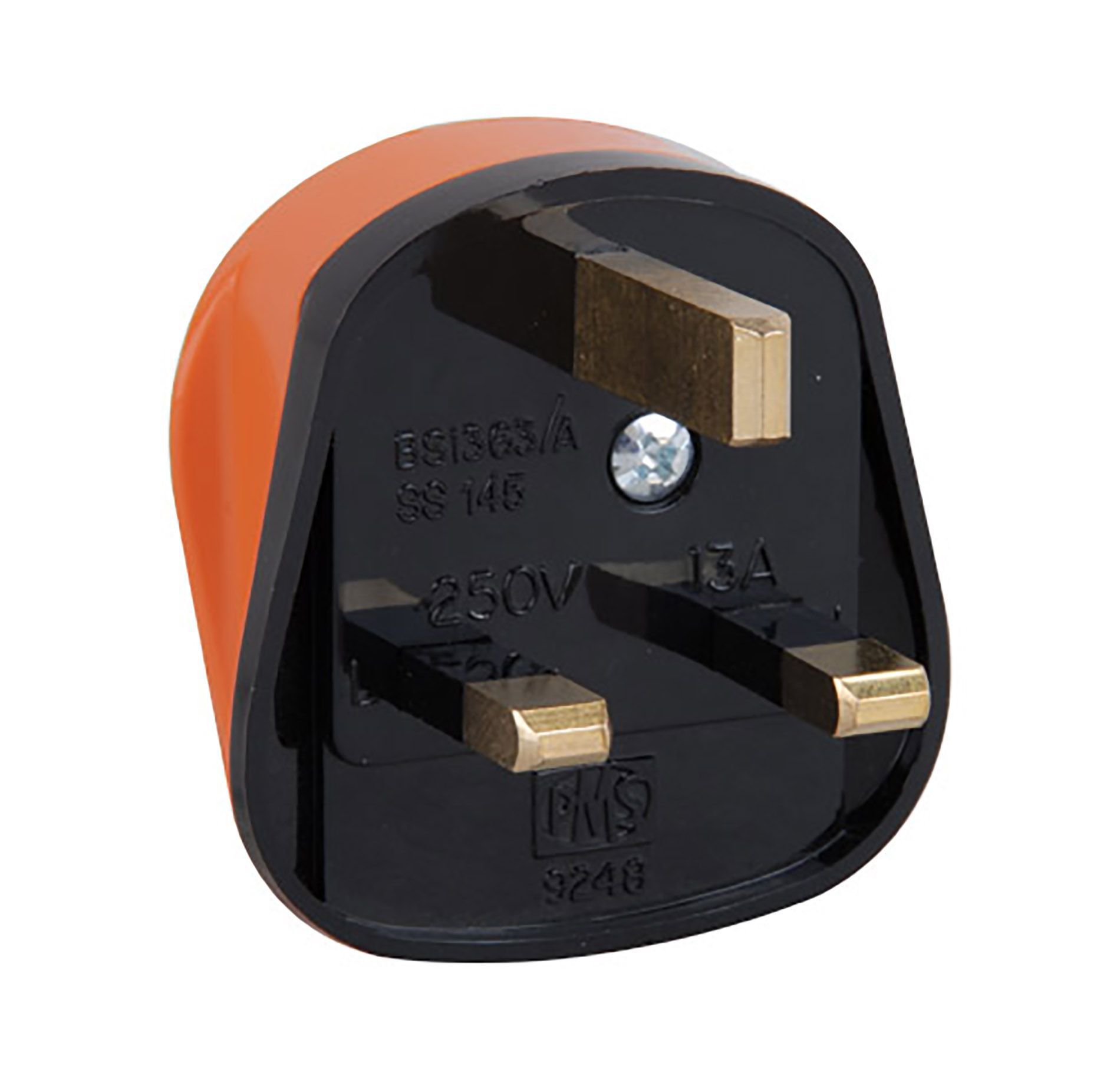 Diall 13A Orange Plug