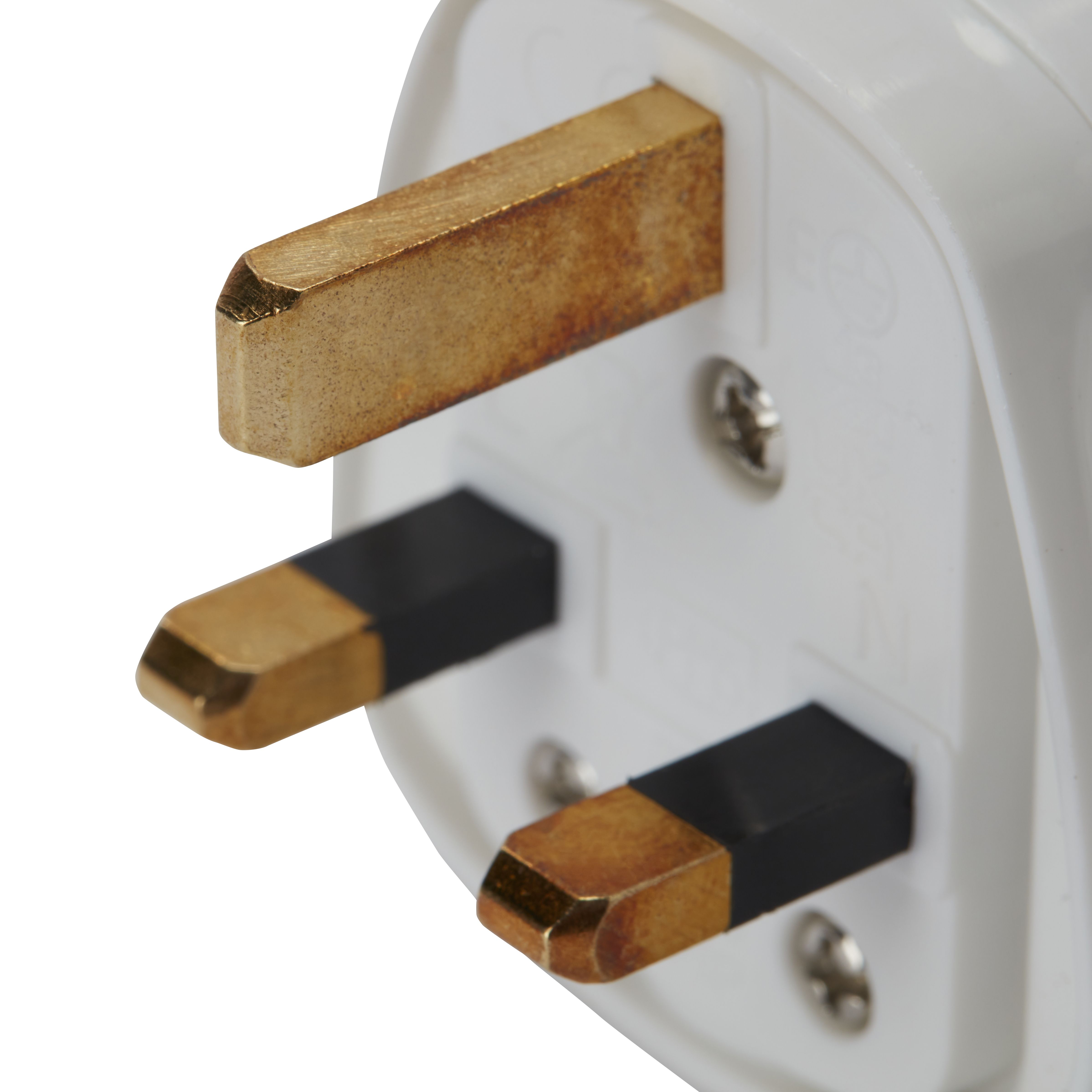 Diall 13A White Plug