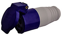 Diall 16A Blue Site surface socket