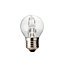 Diall 19W Mini globe Halogen Dimmable Light bulb, Pack of 3