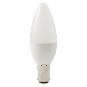 Diall 2.2W 250lm Frosted Candle Warm white LED Light bulb