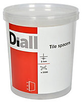 Diall 2mm Tile spacer, Pack of 3500