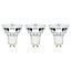 Diall 3.6W 345lm Clear Reflector spot Neutral white LED Dimmable Light bulb, Pack of 3