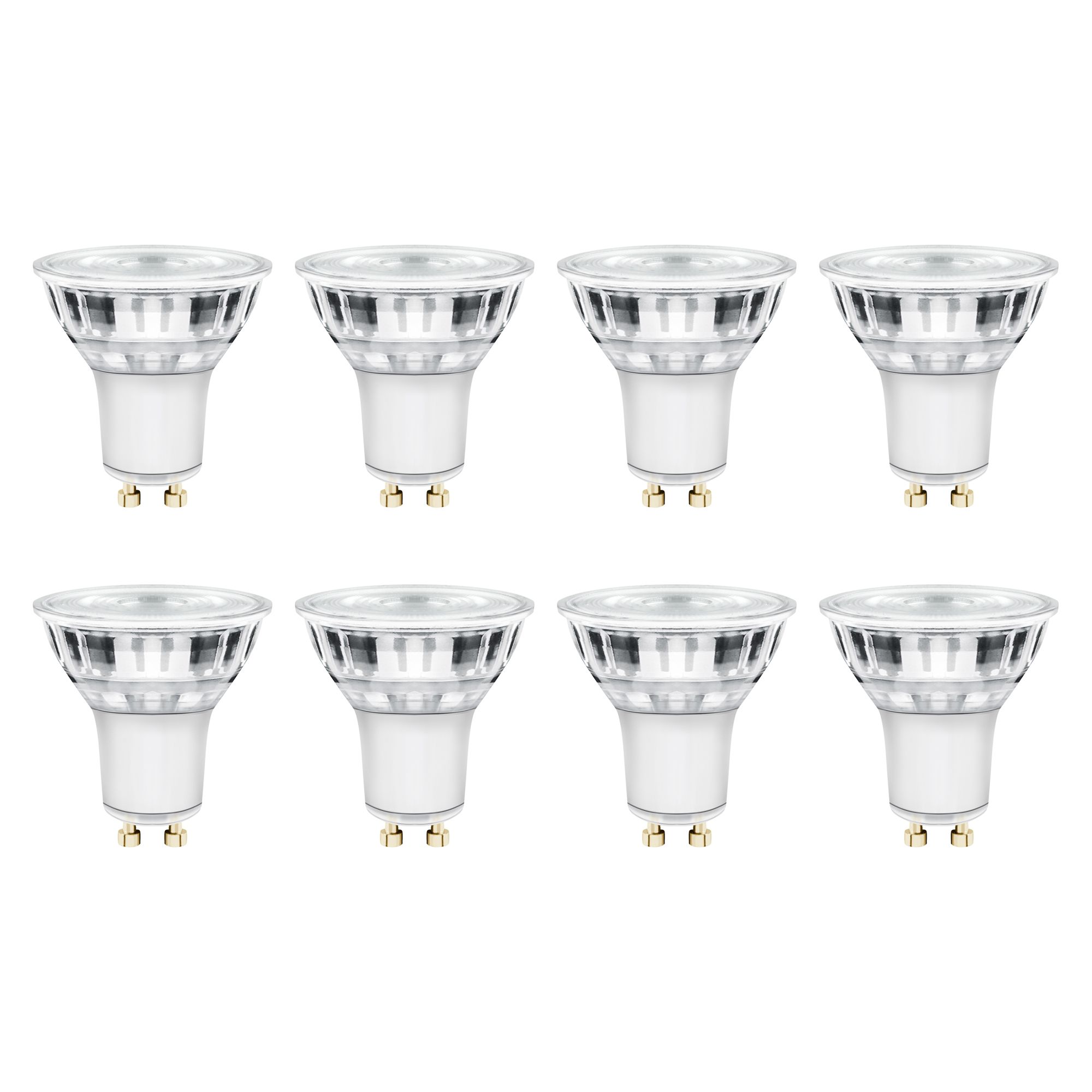 Diall 3.6W 345lm Clear Reflector spot Warm white LED Light bulb, Pack of 8