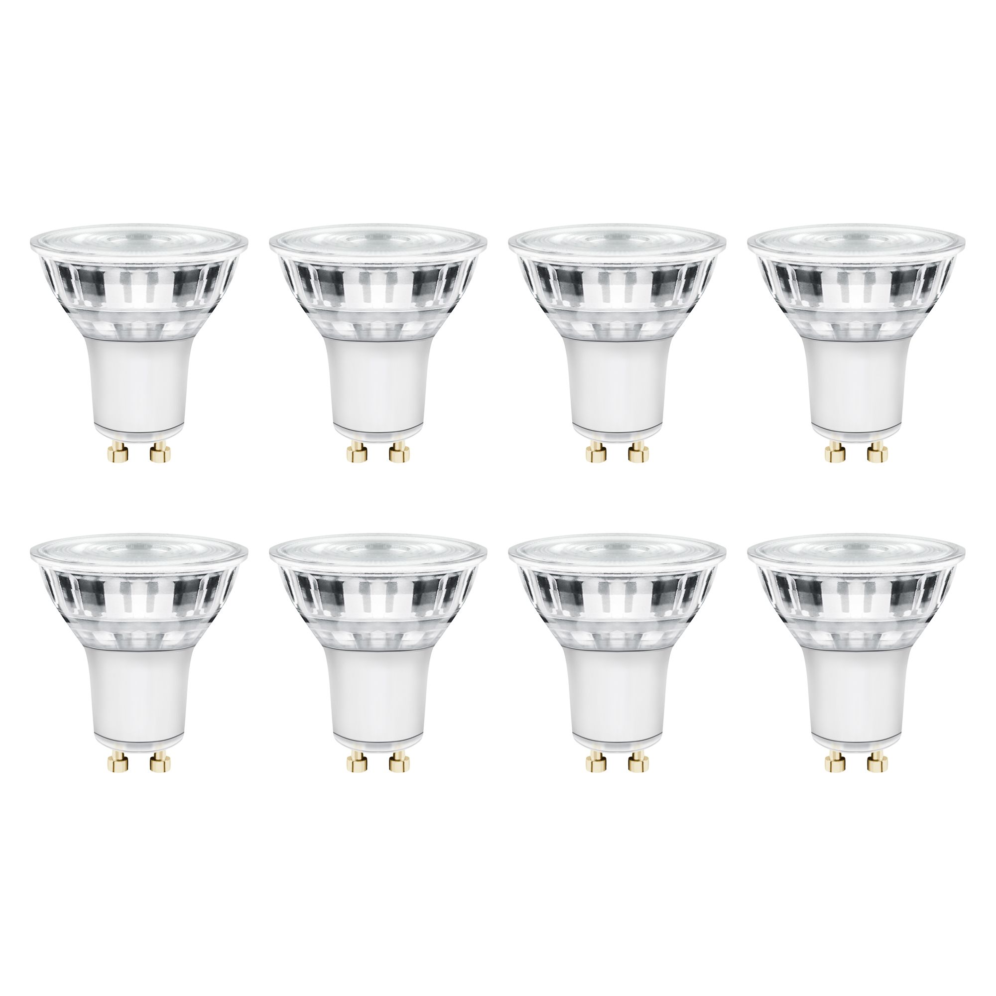 Diall 3.6W 345lm Clear Reflector spot Warm white LED Light bulb, Pack of 8