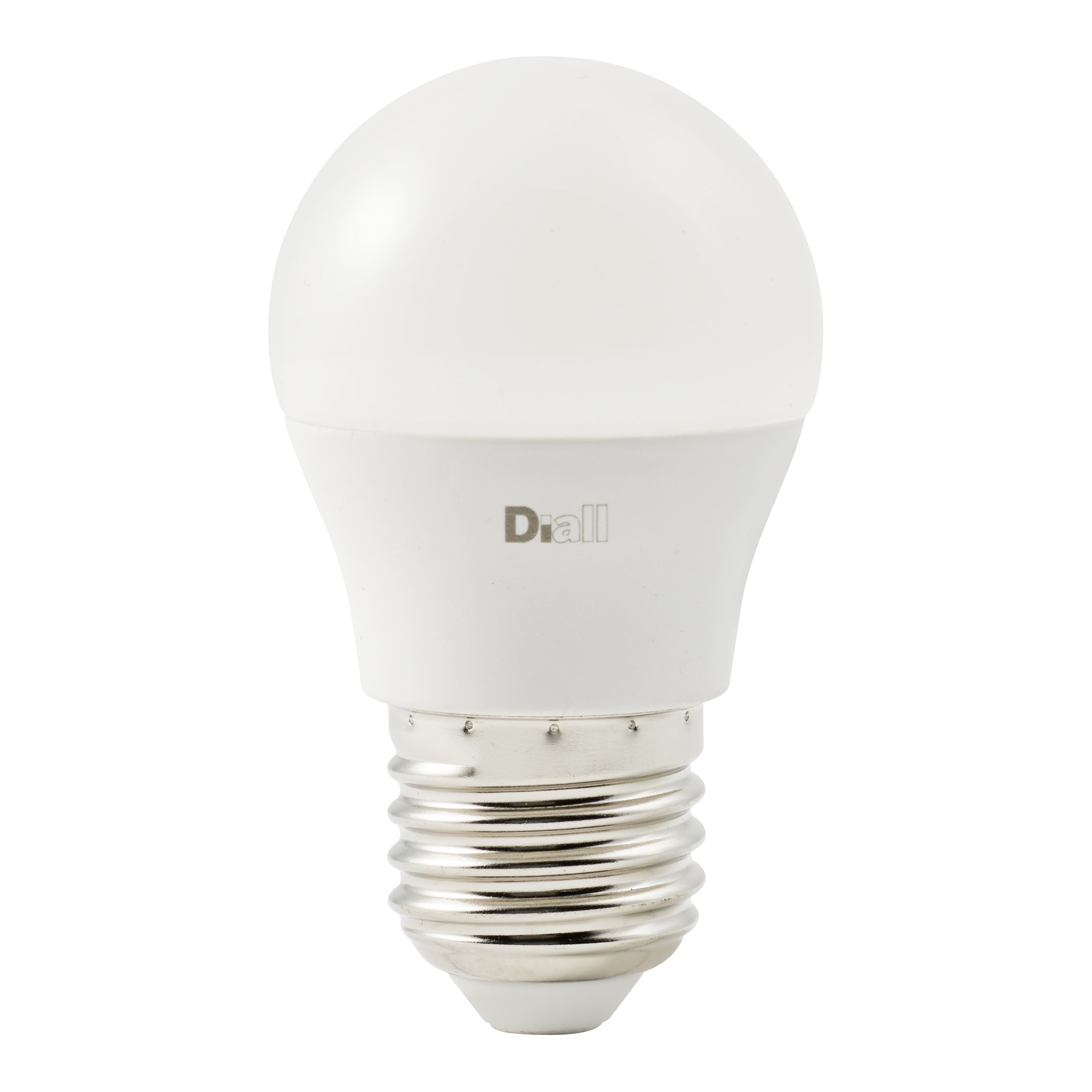Diall 4.2W 470lm Frosted Mini globe Neutral white LED Light bulb
