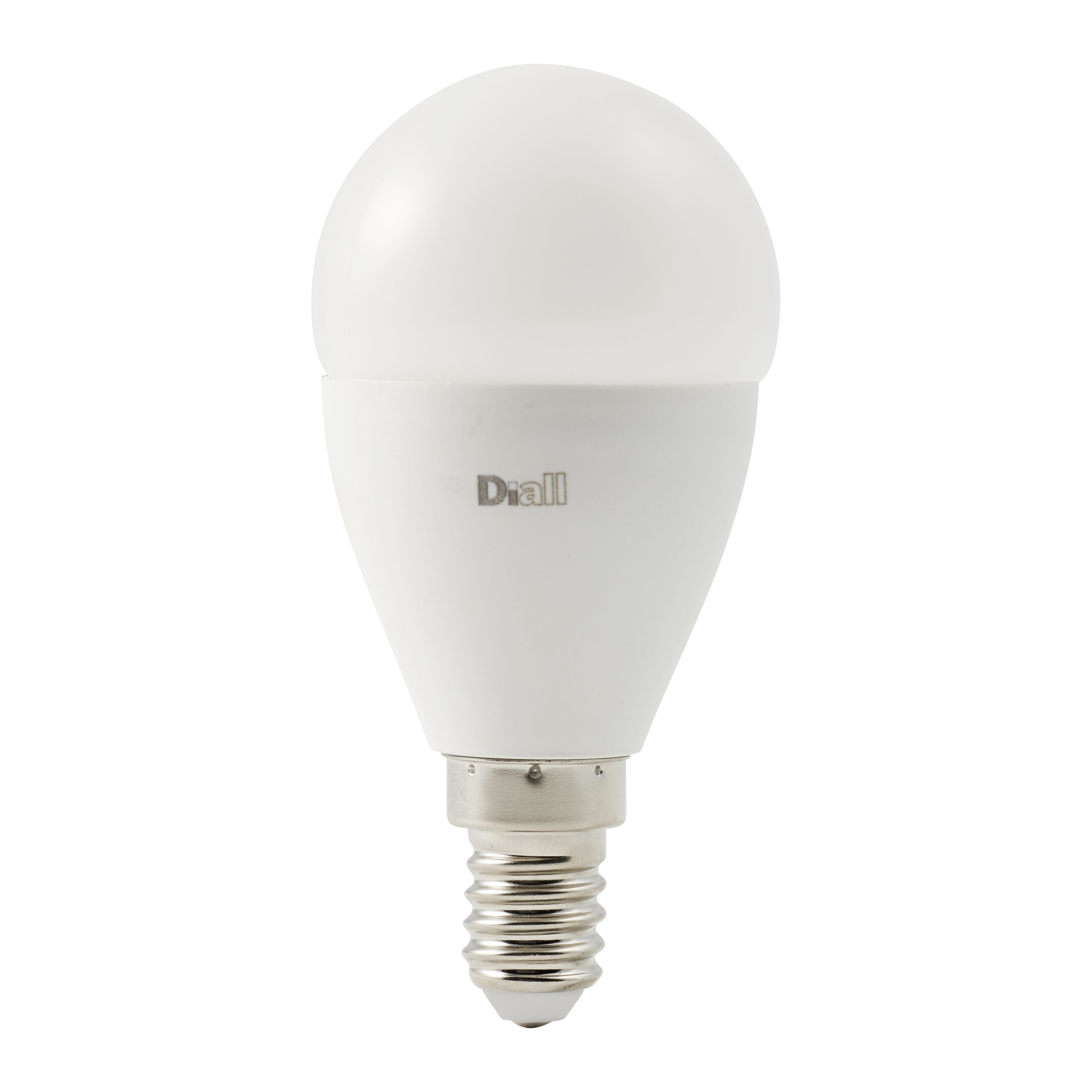 Diall 4.2W 470lm Frosted Mini globe Neutral white LED Light bulb