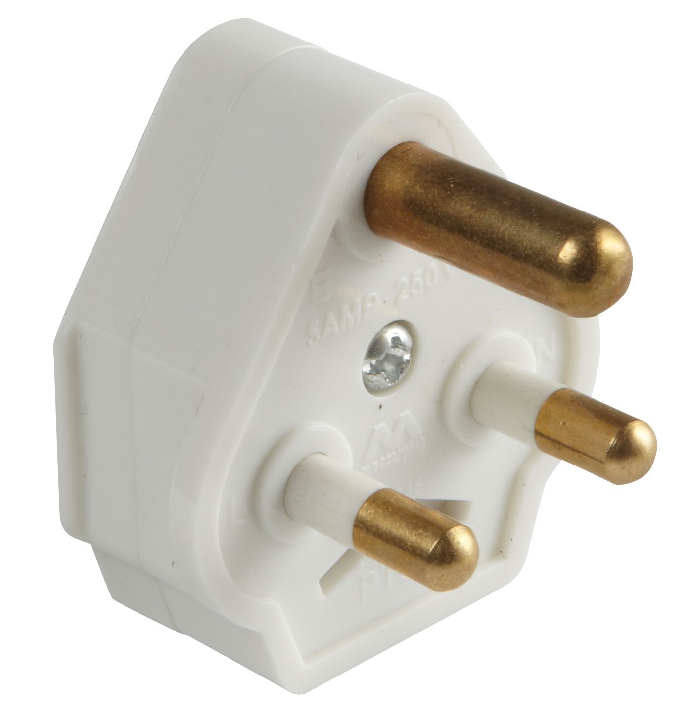 Diall 5A White Plug