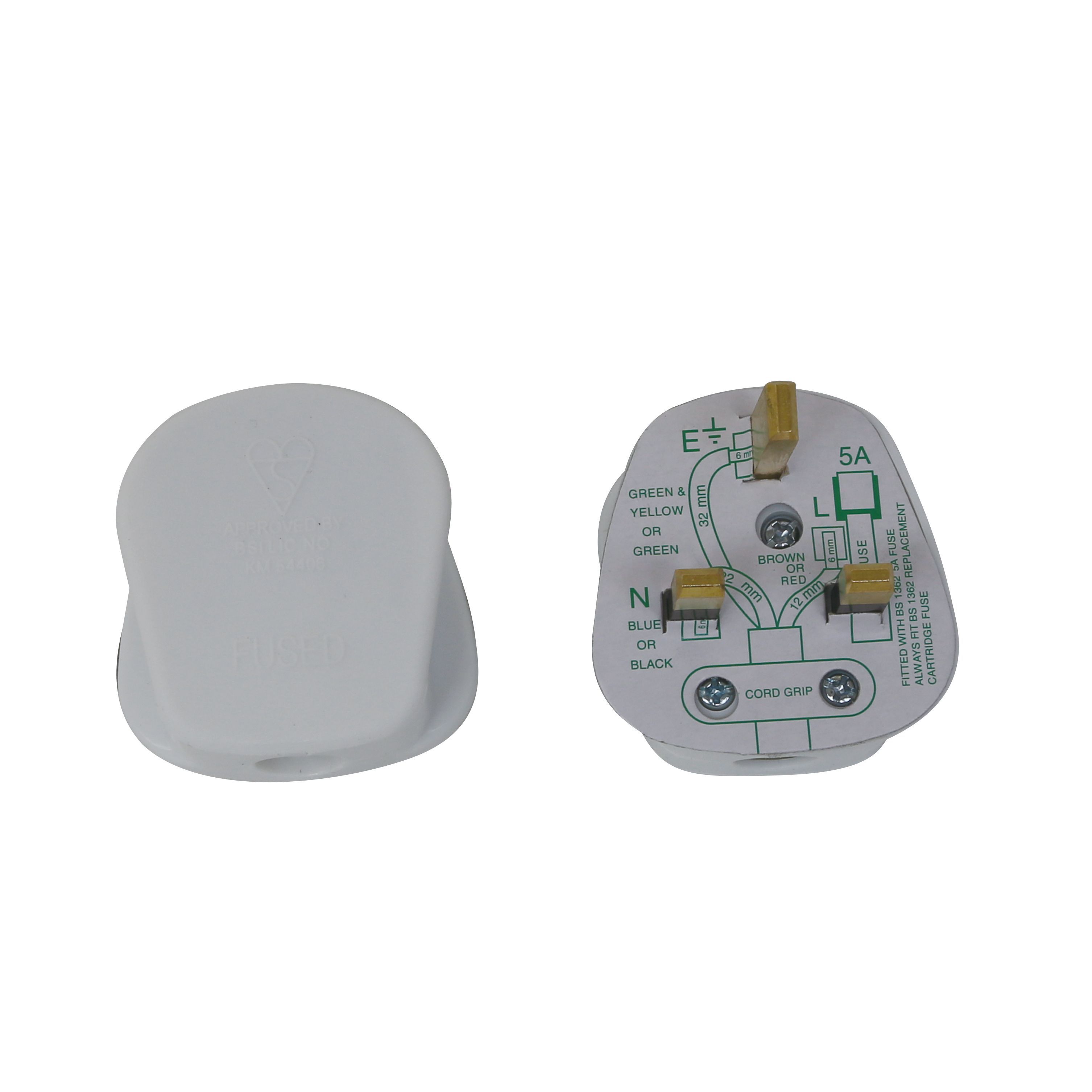 Diall 5A White Plug
