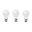 Diall 9.5W 1055lm White A60 Neutral white LED Light bulb, Pack of 3