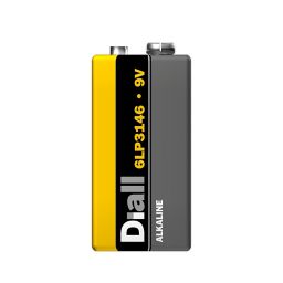 Diall Alkaline batteries Non-rechargeable 9V Battery