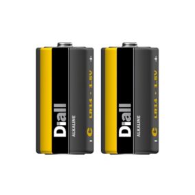 Diall Alkaline C (LR14) Battery, Pack of 2