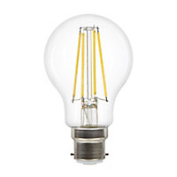 Diall B22 5.9W 806lm Clear GLS Neutral white LED Dimmable Filament Light bulb